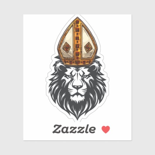 Papst Leo XIV., Historischer Erster amerikanischer Aufkleber (Blatt)