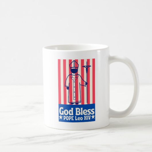 Papst Leo XIV. Historischer Erster amerikanischer  Kaffeetasse (Rechts)