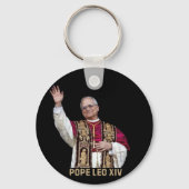 Papst Leo XIV. Historischer Erster amerikanischer  Schlüsselanhänger (Rückseite)