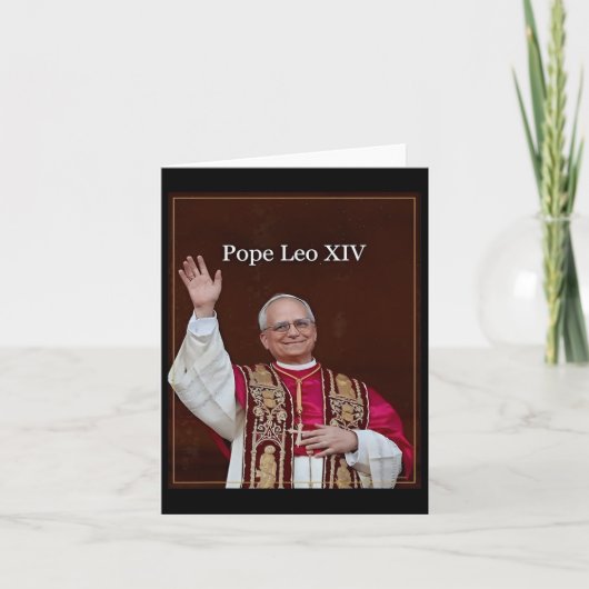 Papst Leo Xiv Karte (Vorderseite)