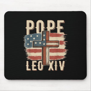 Papst Leo Xiv Katholische Kirche Christlicher Glau Mousepad