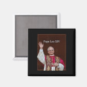 Papst Leo Xiv Magnet (Vorderseite/Rückseite)