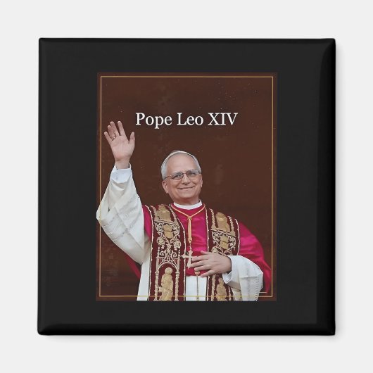 Papst Leo Xiv Magnet (Vorne)