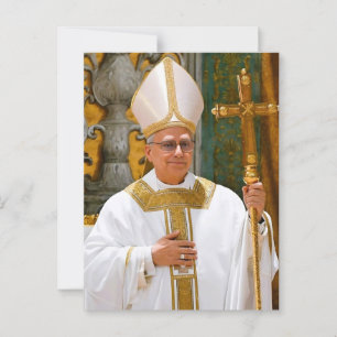 Papst Leo XIV Mass Sixine Kapelle Postkarte