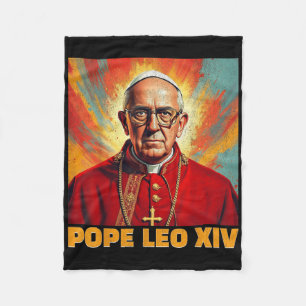 Papst Leo Xiv Neuer Amerikanischer Papst 2025 Funn Fleecedecke