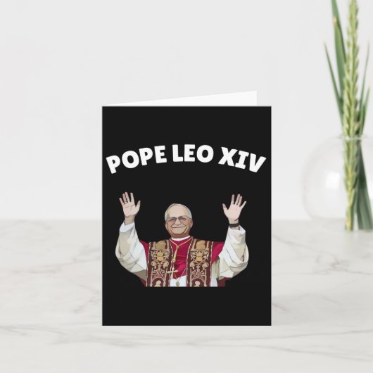 Papst Leo Xiv - neuer Papst Leo Xiv Katholischer P Karte (Vorderseite)