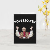 Papst Leo Xiv - neuer Papst Leo Xiv Katholischer P Karte (Gelbe Blume)