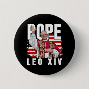 Papst Leo Xiv New Pope First American Pope Flag Pr Button
