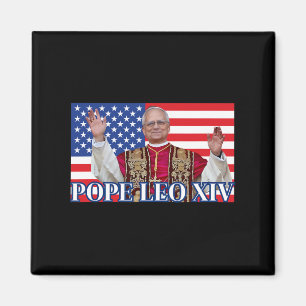 Papst Leo Xiv New Pope First American Pope Flag Pr Magnet
