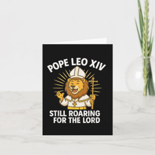 Papst Leo Xiv Roaring Lion für Lord Kid Boys Gi Karte