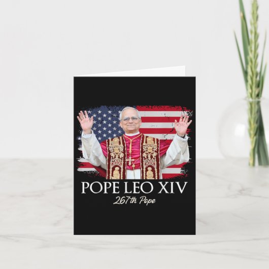Papst Leo Xiv Robert Francis Prevost Karte (Vorderseite)