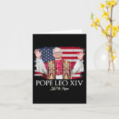 Papst Leo Xiv Robert Francis Prevost Karte (Gelbe Blume)