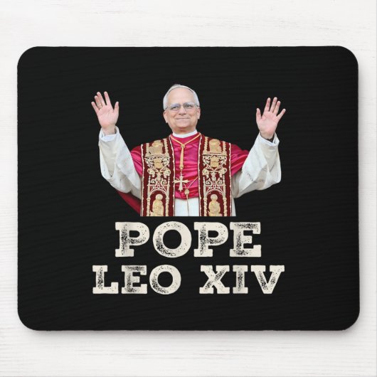 Papst Leo Xiv Robert Francis Prevost Mousepad (Vorne)