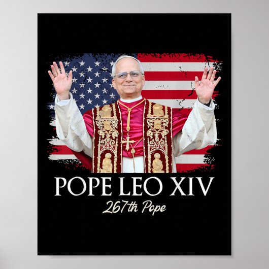 Papst Leo Xiv Robert Francis Prevost Poster (Vorne)