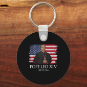 Papst Leo Xiv Robert Francis Prevost Schlüsselanhänger (Vorderseite)