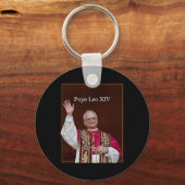 Papst Leo Xiv Schlüsselanhänger (Vorderseite)