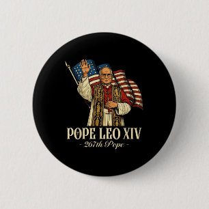Papst Leo Xiv Shirt Kardinal Robert Prevost Amerik Button
