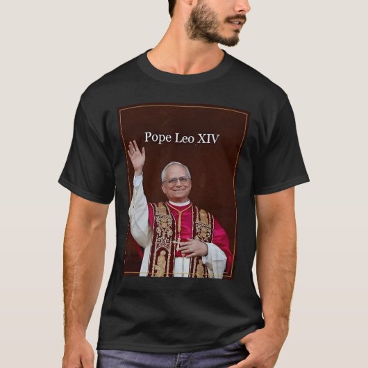 Papst Leo Xiv T-Shirt (Vorderseite)