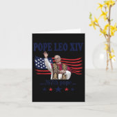 Papst Leo Xiv Usa Fahne 267. Papst Leo Xiv Funny U Karte (Gelbe Blume)