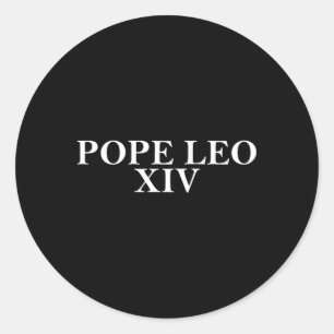 Papst Leo Xivpope Leo Xiv - Da Pope Leo Xiv Runder Aufkleber