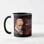 Papst Leo Zitat Tasse (Links)