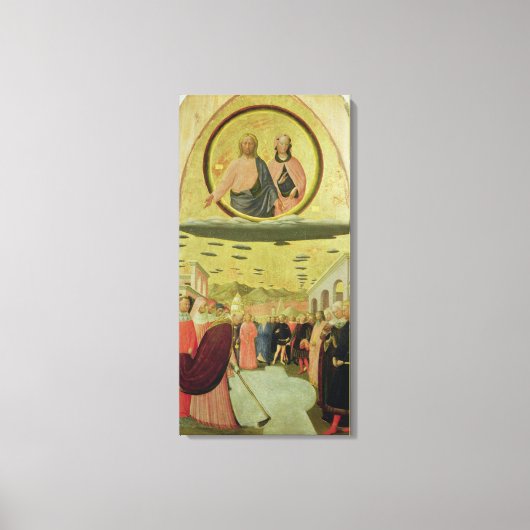 Papst Liberius Gründung der Basilika Leinwanddruck (Vorderseite)