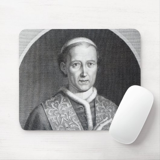 Papst Löwe XII, graviert von Raffaele Persichini Mousepad (Mit Mouse)
