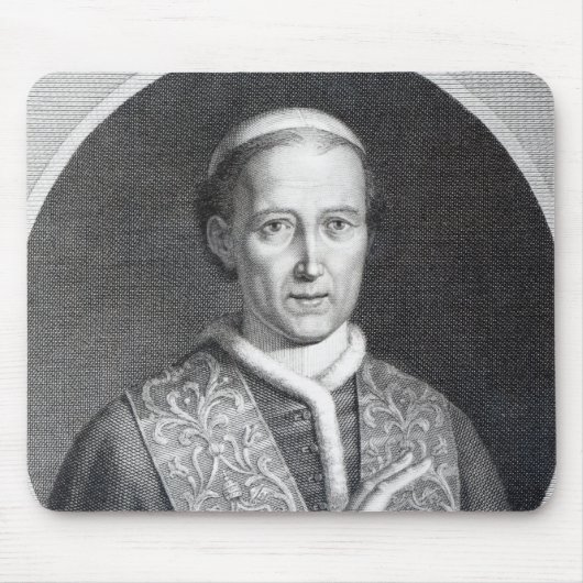 Papst Löwe XII, graviert von Raffaele Persichini Mousepad (Vorne)