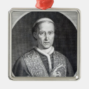 Papst Löwe XII, graviert von Raffaele Persichini Ornament Aus Metall
