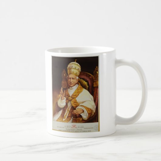 Papst Löwe XIII Vincenzo Gioacchino Luigi Pecci Kaffeetasse (Rechts)