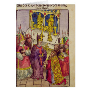 Papst Martin V gibt Sigismund symbolisches