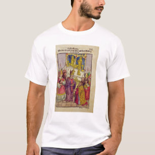 Papst Martin V gibt Sigismund symbolisches T-Shirt