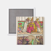 Papst Martin V ist im Papst installiert Magnet (Vorderseite/Rückseite)