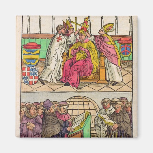 Papst Martin V ist im Papst installiert Magnet (Vorne)