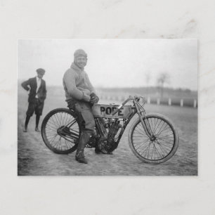 Papst-Motorradfahrer, 1915 Postkarte