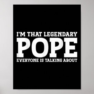 Papst Nachname Lustiges Team Familienname Papst  Poster