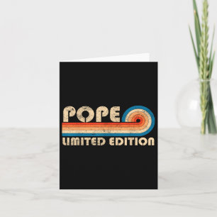 Papst Nachname Retro Vintage 80er 90er Geburtstag Karte