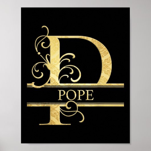 Papst Name _1  Poster (Vorne)
