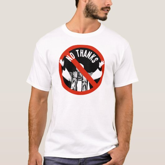 Papst No Thanks T-Shirt (Vorderseite)