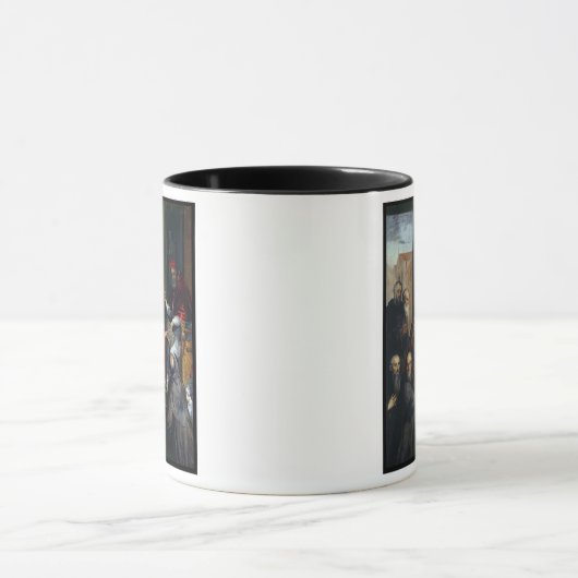 Papst Paul IV ein Statut überreichend Tasse (Zentrum)