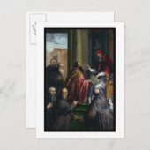 Papst Paul IV Übergabe eines Statuts Postkarte (Vorne/Hinten)