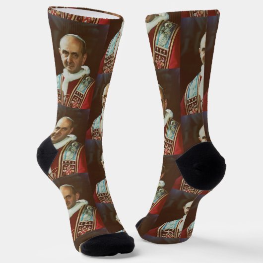 Papst Paul VI Bischof von Rom Socken (Gewinkelt)