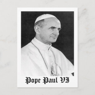 Papst Paul VI Postkarte