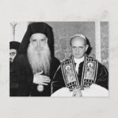 Papst Paul VI. und Patriarch Athenagoras Postkarte (Vorderseite)
