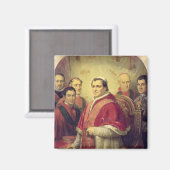 Papst Pius IX 1847 Magnet (Vorderseite/Rückseite)
