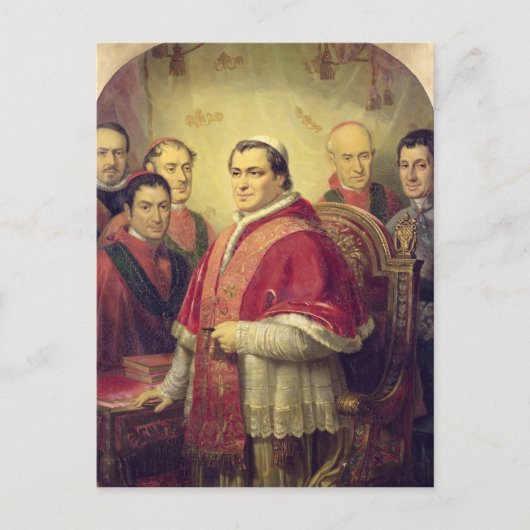 Papst Pius IX 1847 Postkarte (Vorderseite)