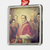 Papst Pius IX 1847 Silbernes Ornament (Links)