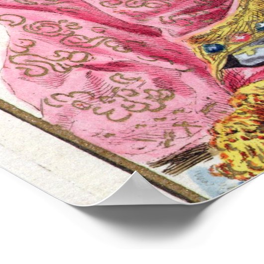 Papst Pius VI (1717-1999) von "Receuil des Estampe Poster (Ecke)