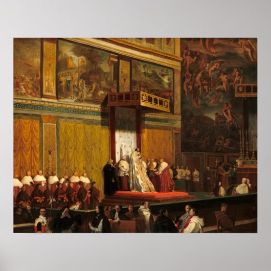 Papst Pius VI - Jean-Auguste - Ingres Kunst Poster (Vorne)