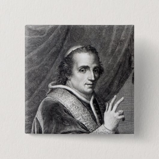 Papst Pius VII, graviert von Rafaello Morghen Button (Vorderseite)
